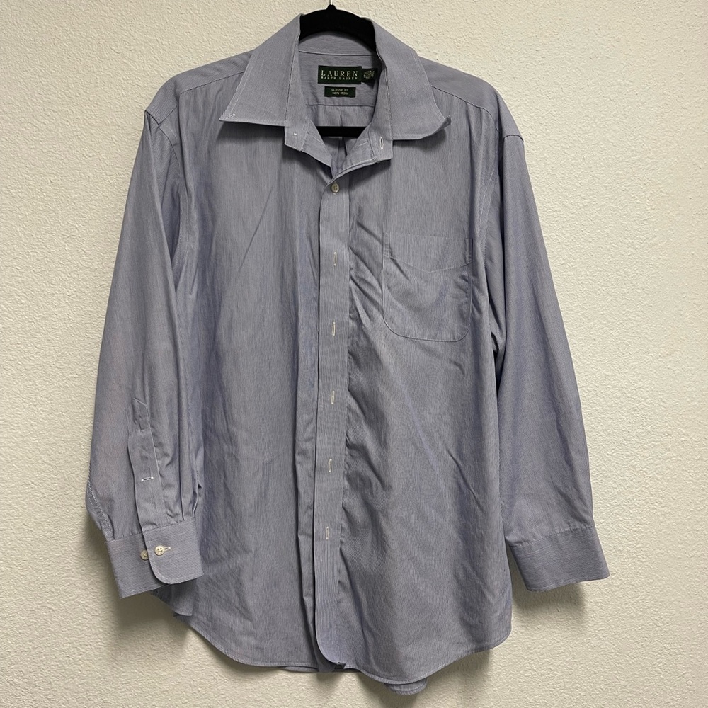 Pinstripe button up shirt